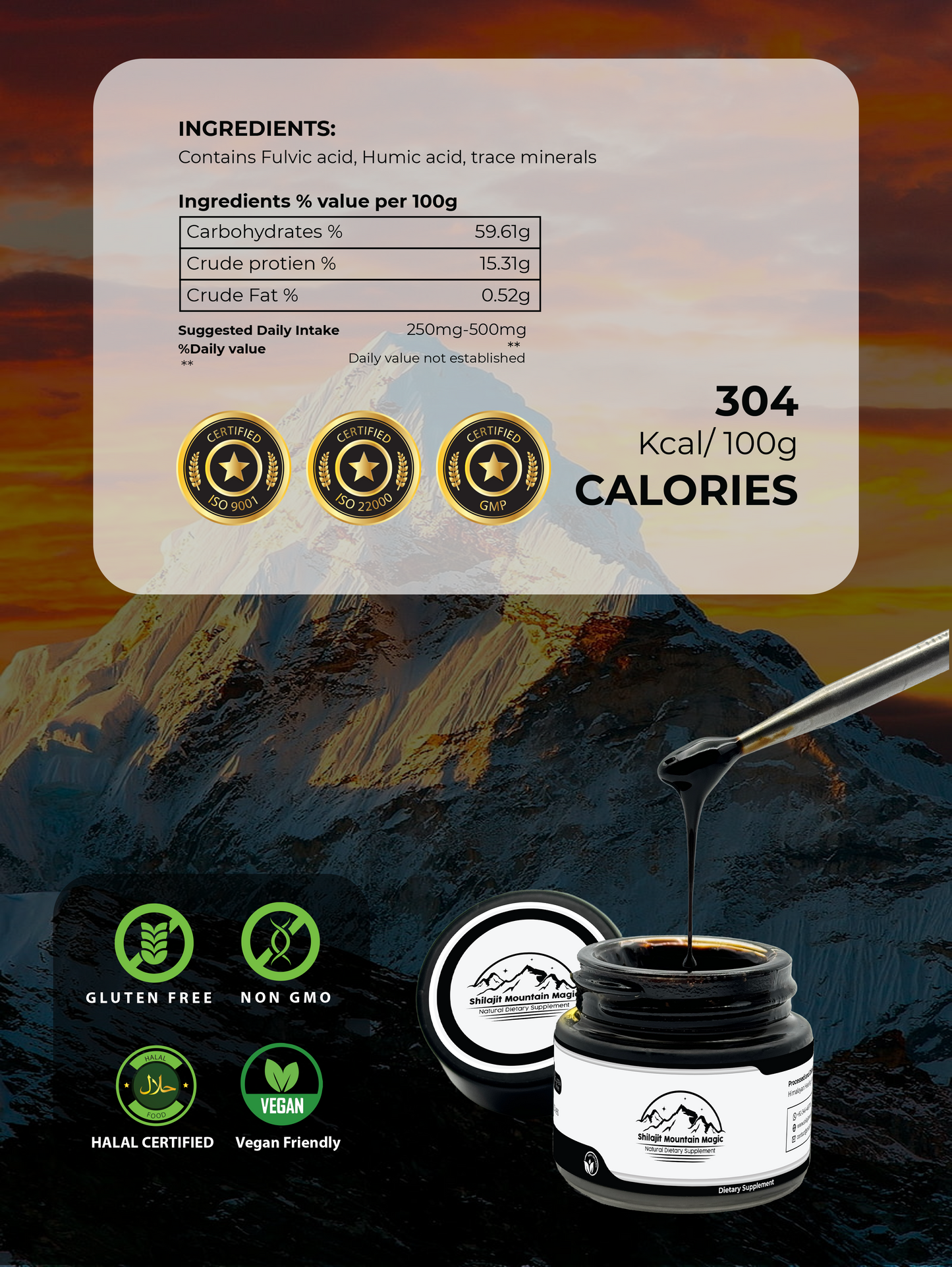 15 Gramm Shilajit Mountain Magic